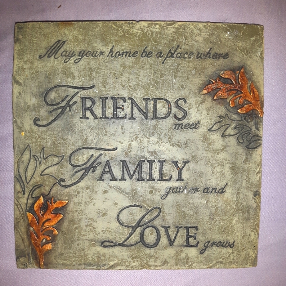 🍃 3 for 36 - Stone Decorative Wall Plaque